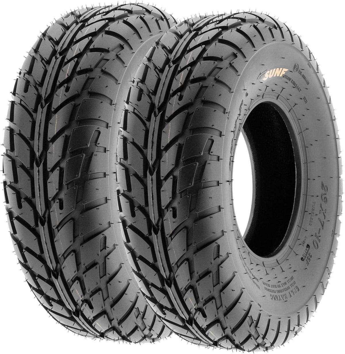 Set of 4 ATV UTV Flat Track Tires 19x6-10 Front & 20x10-9 Rear, 6 PR, Tubeless O33026