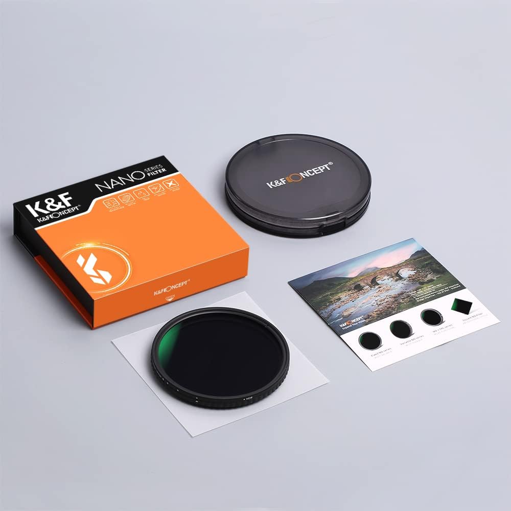 52mm Variable ND Filter ND32-ND512 HD Neutral Density Lens Filter A980273