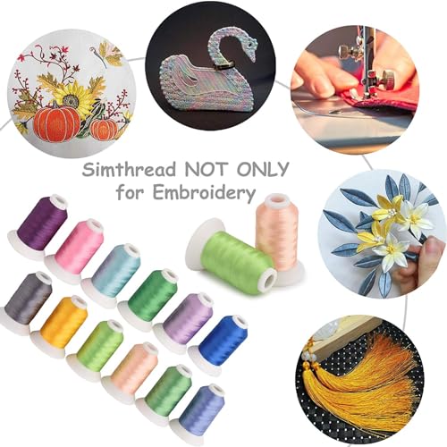 63 Colors Polyester Embroidery Machine Thread Kit 40 Weight V9125