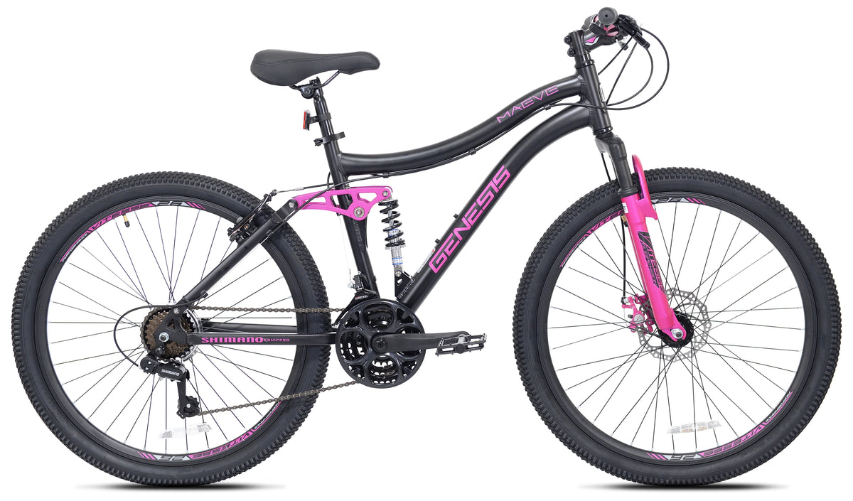 26 in. Black and Pink Mountain Bike G6579