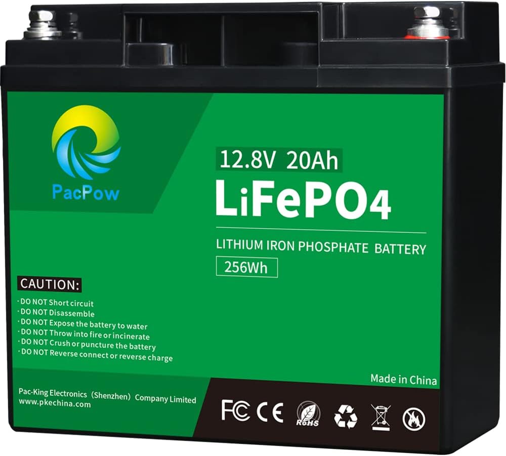 12V 100Ah LiFePO4 Lithium Iron Phosphate Battery with LCD Screen A6347