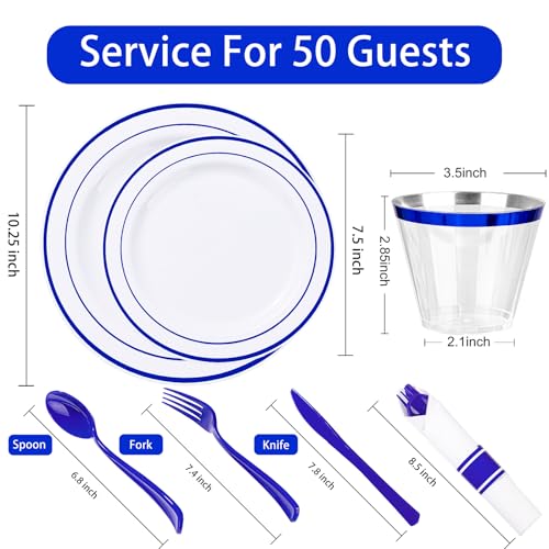 350-Piece Gold Disposable Plates and Cutlery Set O736990