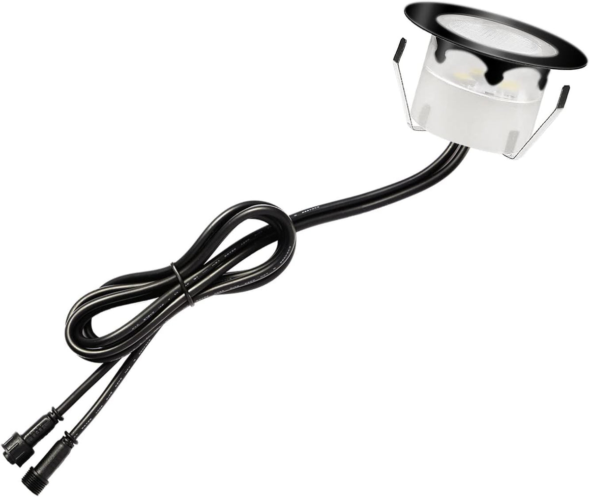 Low Voltage Stainless Steel 1W Deck Lights (20pcs, Cool White) A18800