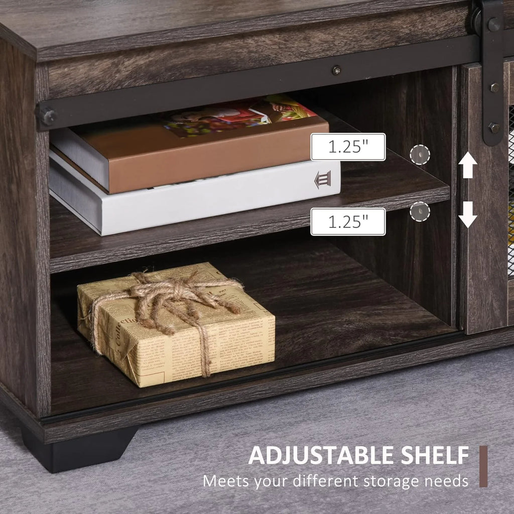 Dark Brown Coffee Table with Storage A936222