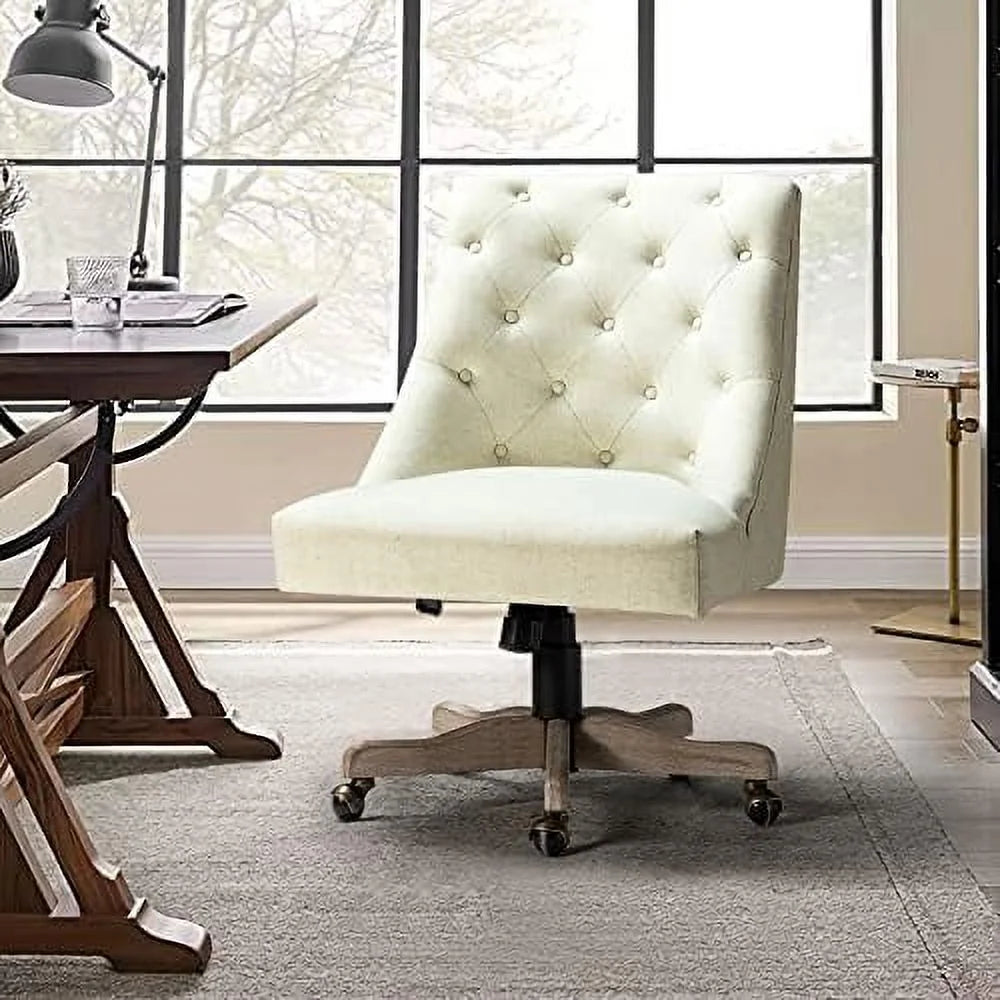Teal Tufted Upholstered Office Chair A349