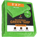 Green Poly Tarps 5 x 7 - Case of 50 T3748