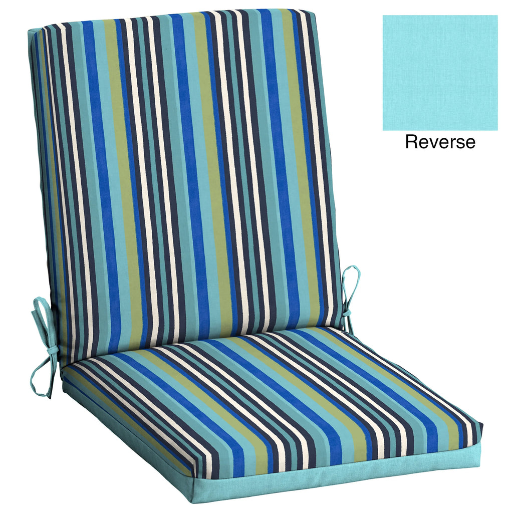 Multi-color Stripe Patio Chair Cushion S45696
