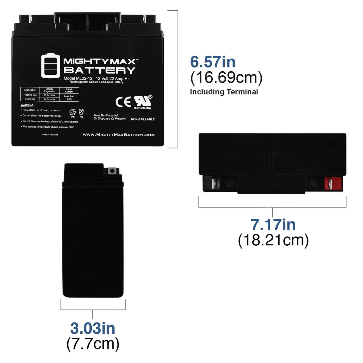 12V 22AH SLA Battery E690