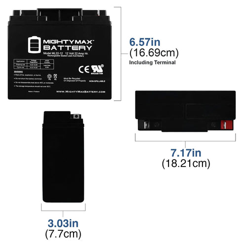 12V 22AH SLA Battery E690