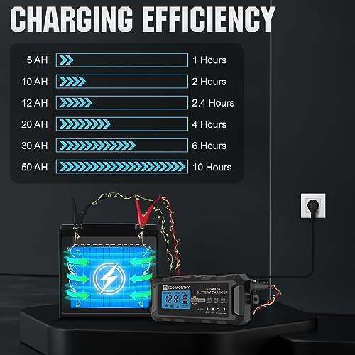 12V 5A Automatic Smart Battery Charger and Maintainer O988423