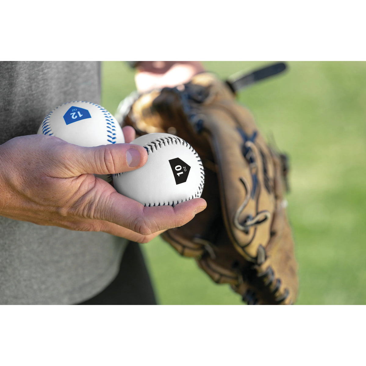 Weighted Training Baseballs 10 and 12 OZ 2 Pack X6070