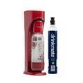 Red Sparkling Water and Soda Maker Machine with 60L CO2 Cartridge and 1L Bottle E6835