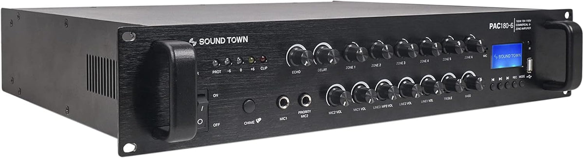 360W 6-Zone 70V/100V Commercial Power Amplifier with Bluetooth M7126