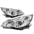 Pair Projector Headlight Chrome Housing Clear Side Headlamps Left + Right G944841